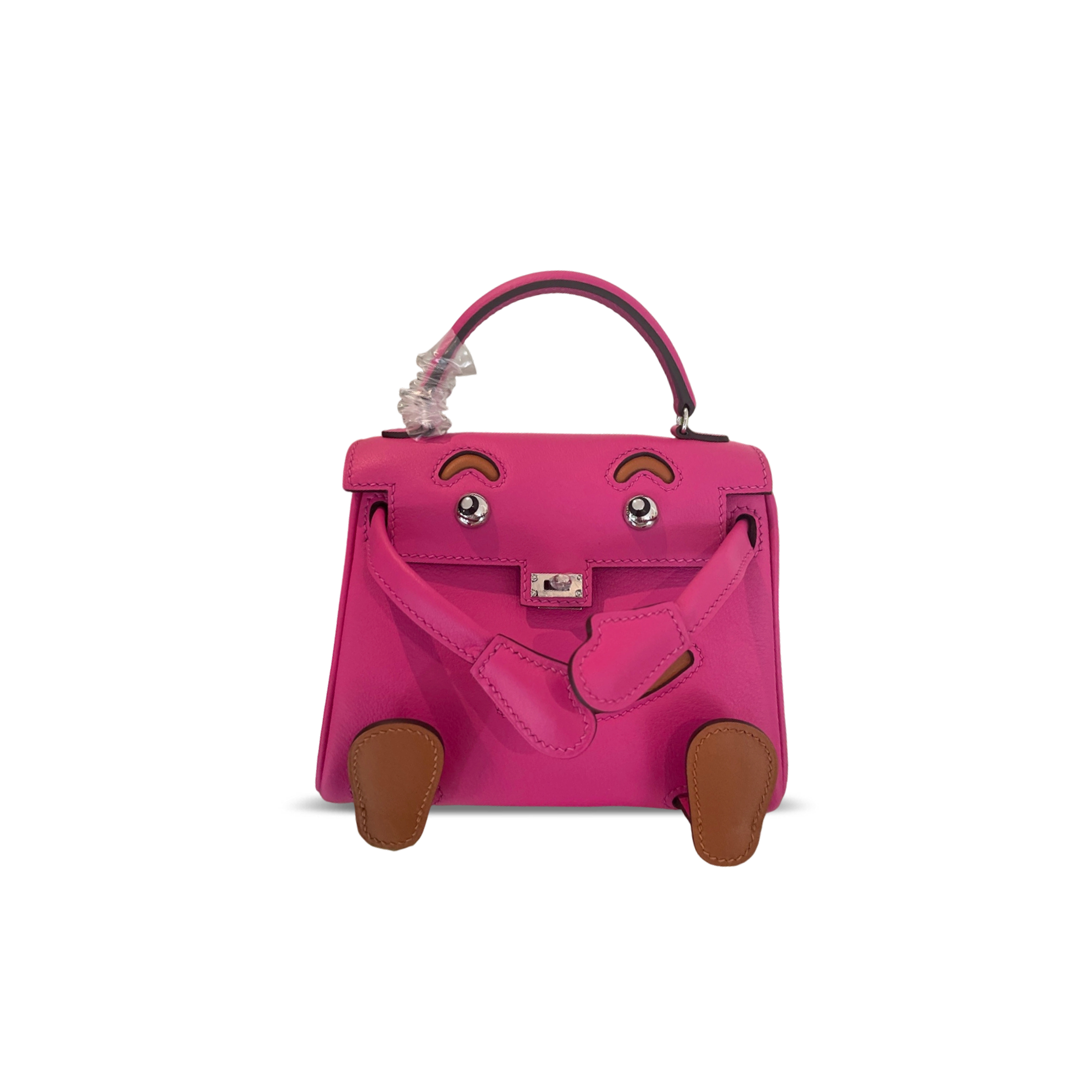 HERMÈS MASTER KELLY DOLL SWIFT PALLADIUM HARDWARE (16*12*7cm)